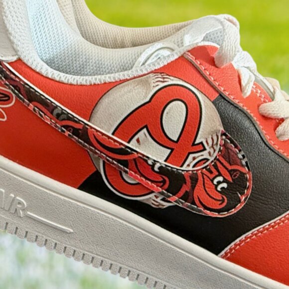 MLB Baltimore Orioles Mens Custom Air Sneakers - Picture 6 of 10